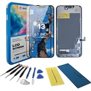 for iPhone 13 Screen Replacement kit,6.1" LCD Display 3D Touch Digitizer Assembly with Repair Tools, Screen Protector, Frame Adhesive Model A2482, A2631, A2633, A2634, A2635