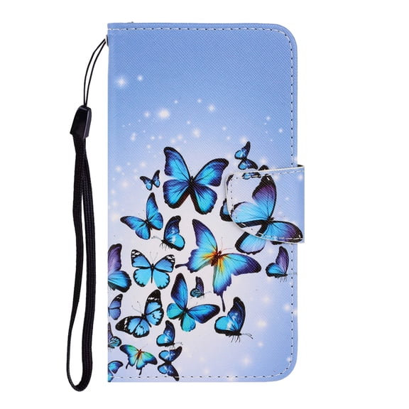 iPhone 13 Wallet Case, Colorful Pattern PU Leather Kickstand Card Slots Case Magnetic Shockproof Protective Slim Soft Flip Phone Case Cover For iPhone 13,Q
