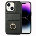 thumbnail image 1 of for iPhone 13 Wallet Case with Credit Card Holder and 360° Rotation Ring Stand, Flip PU Leather Shockproof Fingerprint-Proof Detachable 2 In 1 Phone Cover for iPhone 13, Black, 1 of 7