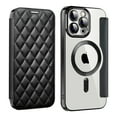 thumbnail image 1 of for iPhone 13 Wallet Case Magnetic with Mag Safe, PU Leather RFID Blocking Card Holders Shockproof Flip Phone Cover Slim Clear Purse Case for iPhone 13, Black, 1 of 8