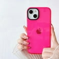 thumbnail image 1 of for iPhone 13/iPhone 14 Phone Case, Neon Clear Fluorescent Transparent Case,Soft Slim Bumper Protective Case for iPhone 13 iPhone 14 6.1 inches - Hot Pink, 1 of 5