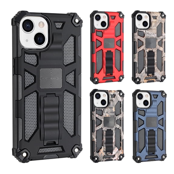iPhone 13 mini Phone Case, Slim Protective Kickstand Magnet Multi-Function for iPhone 13 mini Phone Case Black