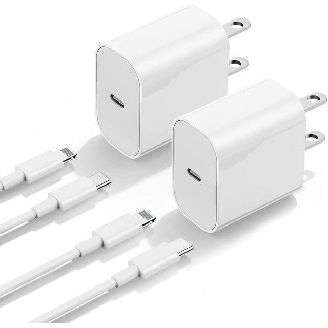 Apple MFi Certified 20W iPhone 14/13/12/11/Pro/Max/XR/XS/SE/8 Charger