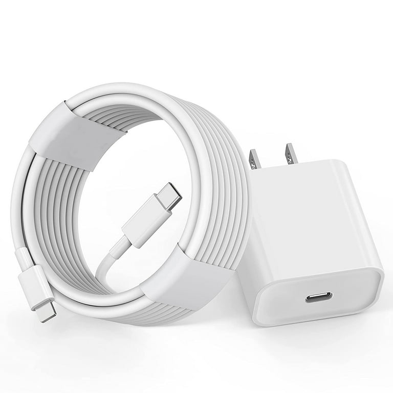 Mini/13 14 Pro/iPad Charger-Apple 14/14 Pro 13 Compatible Pro Pro/13 11 Fast with Charging Max/13/13 Power 6FT Certified-20W Max/12/12 Cable PD iPhone 12 Air Wall with C Type iPhone MFi Charger