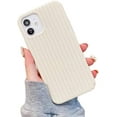 thumbnail image 1 of for iPhone 14 13 12 11 Pro Max Plus Case, Unique Personalized Fine Grain Silicone Phone Case, Comfortable Soft Inner Lining Non-Slip Grip Protector Cover(White,13 Pro), 1 of 8