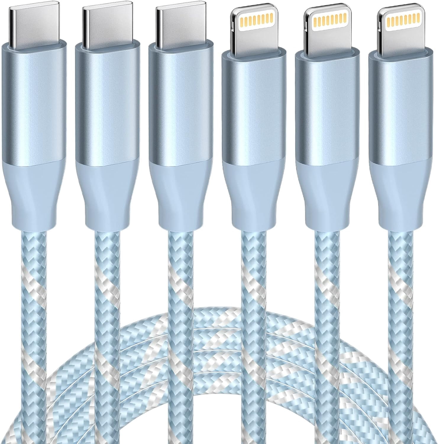iPhone 14 13 12 Charger Cord [Apple Mfi Certified] 3 Pack 10ft Compatible with iPhone iPad iPod