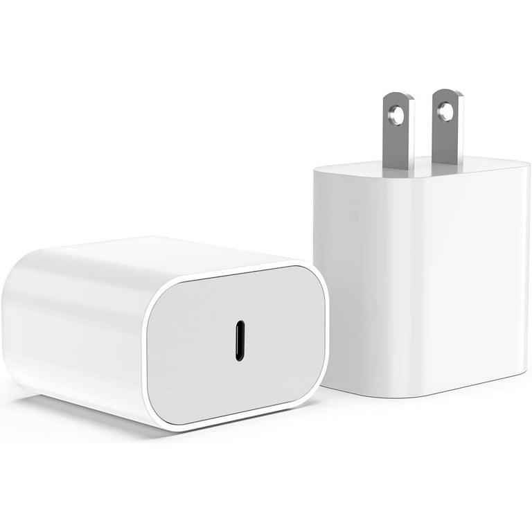 iPhone 14 13 12 Fast Charger, [Apple MFi Certified] 20W PD USB C Wall  Charger Block, 2-Pack Type-C Power Adapter Charging Plug for Apple iPhone  14 Pro
