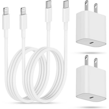 iPhone 14 13 12 Fast Charger block [Apple MFi Certified] 2 Pack 20W PD USB C Wall Fast Charger Adapter with 2 Pack 6FT Type C to Lightning Cable Compatible for iPhone 14 13 12 11 Pro Max XR XS X Case