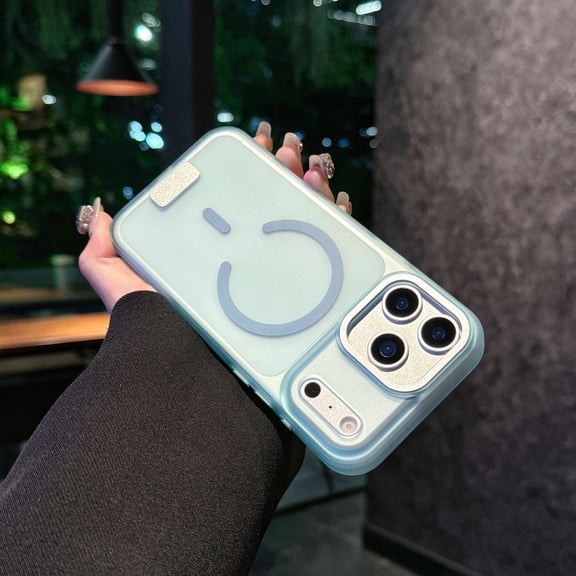 For iPhone 14/13 Phone Case,Matte Translucent Back Design,Compatible with Mag-Safe,Ultra Slim Shockproof Anti-fall Anti-Scratch Drop Protection Anti-Fingerprint Phone Case Cover,Blue