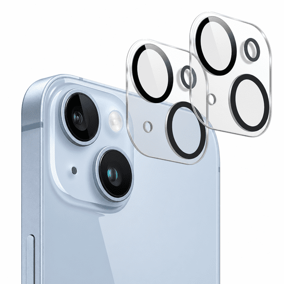 for iPhone 14/14 Plus Camera Lens Protector, 2 Pack Dula Camera Shield Cover, HD Glass, Ultra-Thin, Anti-Scratch, Case Friendly Protective Film for iPhone 14 6.1\u2033/14 Plus 6.7\u2033