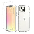 thumbnail image 1 of for iPhone 14 6.1" 2022 Case, Ultra-clear Rugged Anti-yellow PC Backplane Gradient TPU Bumper Shockproof Wireless Charging 2-layer Lightweiht Slim Anti-drop Case For iPhone 14 6.1", Clear, 1 of 7