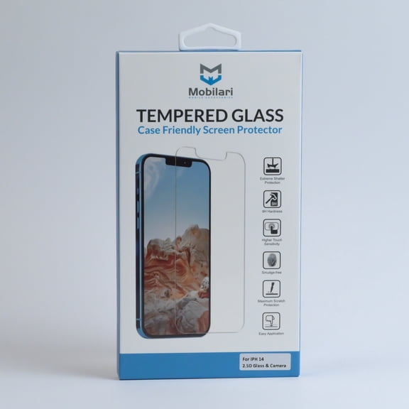 iPhone 14 (6.1) Screen & Camera Protector Tempered Glass | Tempered Glass | Durable 9H | Anti-Scratch | Easy Install | brand