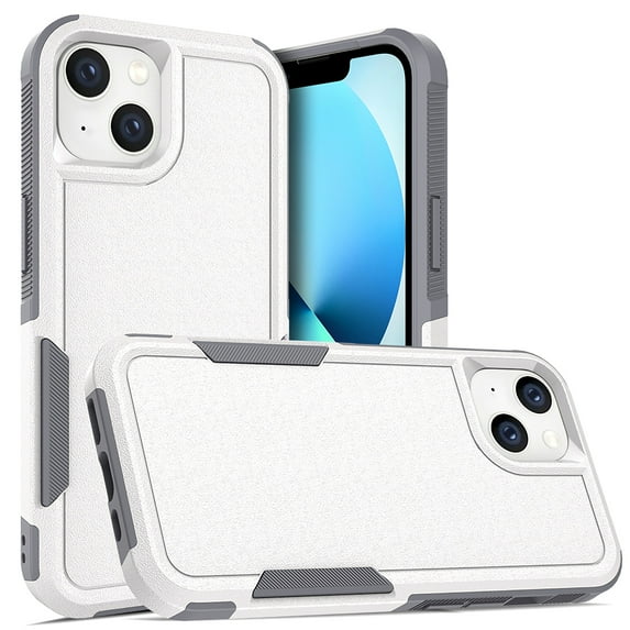 iPhone 14 Case, Allytech Military Grade Protective Anit-Scratch Shockproof Drop Proof Bumper Defender Back Cover Case for Apple iPhone 14 6.1" - White