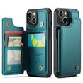 thumbnail image 1 of for iPhone 14 Case with Card Holder, Wallet Case for Women Men with RFID Blocking, Durable Leather Kickstand Magnetic Clasp Shockproof Phone Case for iPhone 14, 1 of 12