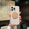 thumbnail image 1 of for iPhone 14 Case Clear with Kickstand Magnetic Ring Stand [Compatible with MagSafe] [Drop Protection] Transparent Slim Fit Anti-Yellowing Phone Grip Cover for Men Women, Gold, 1 of 7