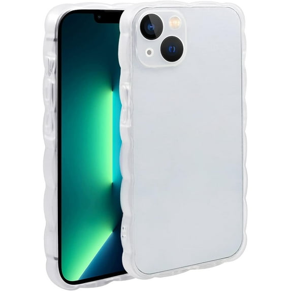 iPhone 14 Case, Clear Shockproof Kawaii TPU Phone Case for iPhone 14 (6.1 inch) Cute Cover for Girls and Women, Transparent