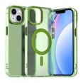 thumbnail image 1 of for iPhone 14 Case Compatible with Magsafe, iPhone 14 Phone Case, Translucent Matte Back Slim Magnetic Case Military-Grade Protection Shockproof for iPhone 14 - Green, 1 of 5