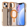 thumbnail image 1 of for iPhone 14 Case Compatible with Magsafe, iPhone 14 Phone Case, Translucent Matte Back Slim Magnetic Case Military-Grade Protection Shockproof for iPhone 14 - Orange, 1 of 5