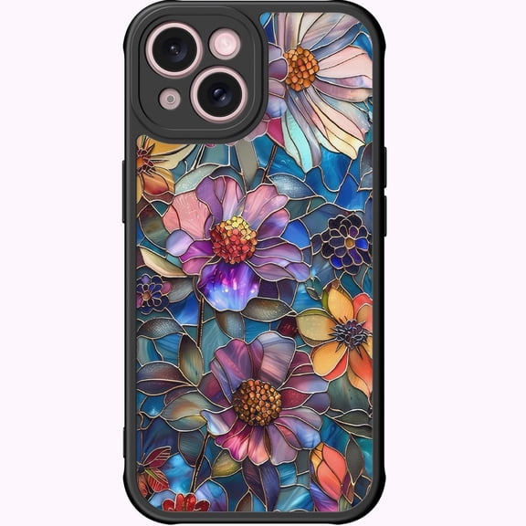 for iPhone 14 Case Cute, Aesthetic Floral Hard Shell, Compatible with Magsafe, Trendy Unique Retro WesternCoquette Protective Slim Phone Cover for Women Girls, Vibrant Defined Blossoms