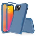 thumbnail image 1 of for iPhone 14 Case, Defender Case Compatible with iPhone 14 Case, Hybrid Heavy Duty Military Grade Full-Body Drop Shockproof Dustproof 3-Layers Rugged Protective Phone Cover, 
Royalblue, 1 of 5