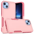 thumbnail image 1 of for iPhone 14 Case,Heavy Duty Drop Protection Edge Raised Rugged Shockproof/Drop Proof/Dust Proof Military Protective Tough Durable Cell Phone Cover for Men Women,Pink, 1 of 6