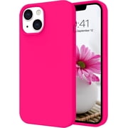 iPhone 14 Case, Liquid Silicone Soft Gel Rubber iPhone 14 Phone Case Slim Thin Phone Case with Microfiber Lining Shockproof Protective Phone Cases Cover for 6.1 inch iPhone 14,Hot Pink