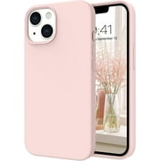 iPhone 14 Case, Liquid Silicone Soft Gel Rubber iPhone 14 Phone Case Slim Thin Phone Case with Microfiber Lining Shockproof Protective Phone Cases Cover for 6.1 inch iPhone 14, Pink