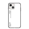 thumbnail image 1 of for iPhone 14 Case [Military Grade Shockproof] Stylish Tempered Glass Back Luxury Slim Protective Two Layers Hard PC+Soft Silicone Rugged Women Men Anti-Scratch Cover,White, 1 of 10