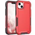 thumbnail image 1 of for iPhone 14 Case, [Shockproof] [Anti-Dust] [Heavy Duty Military Protection] Protective Anti Scratch Dual Layer Tough Rugged Hybrid Bumper Phone Case Cover for iPhone 14, Red, 1 of 8