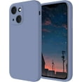 thumbnail image 1 of for iPhone 14 Case, Silicone Upgraded [Camera Protection] Phone Case with [2 Screen Protectors], Soft Anti-Scratch Microfiber Lining Inside, 6.1 inch, Lavender Gray, 1 of 11