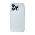 thumbnail image 1 of for iPhone 14 Case Slim Fit with Camera Lens Protector, Shockproof PC Hard Back Cover, Skin-Friendly Anti-Fingerprint Lightweight Drop Protective Phone Case for Men and Women, Silver, 1 of 9