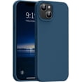 thumbnail image 1 of for iPhone 14 Case, iPhone 13 Case Shockproof Liquid Silicone Protective Phone Case with Soft Anti-Scratch Microfiber Lining Ultra Slim Drop Protection Phone Cover 6.1 inch(Cobalt Blue), 1 of 12