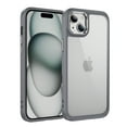 thumbnail image 1 of for iPhone 14 Clear Case, [Not Yellowing] [Military-Grade Drop Protection] Lightweight Slim Transparent Phone Case with Metal Lens Frame for iPhone 14 Shockproof Cover, Gray, 1 of 7