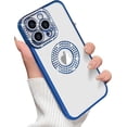 thumbnail image 1 of for iPhone 14 Glitter Case with Logo View for Women Girls Luxury Cute Diamond Case Bling Camera Protective Soft Clear Sparkle Rhinestone Shockproof Cover for iPhone 14, Purple, 1 of 13