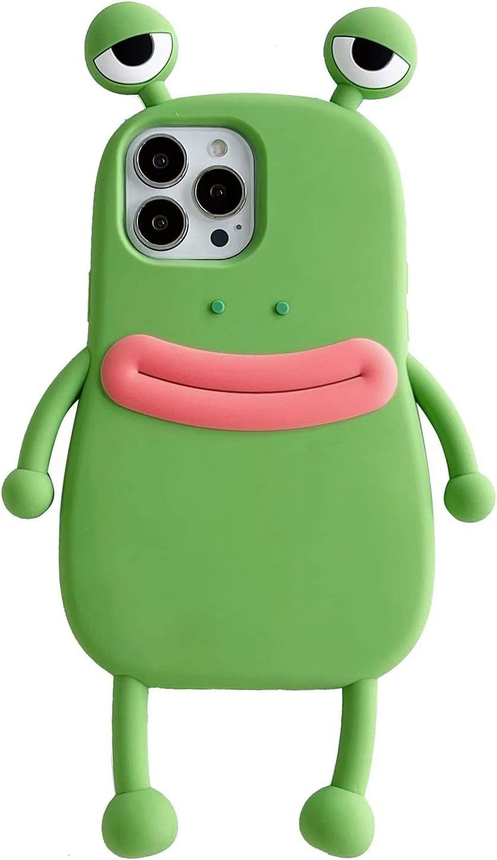 for iPhone 14 Kawaii Phone Case 3D Cartoon Cute Green Frog Phone Case Soft  Silicone Unique Fun Cover Case for Women Girls Slim Fit Anti-Drop  Protective Case for iPhone 14 - Walmart.com