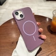 thumbnail image 1 of For iPhone 14 Magnetic Case, Compatible with Magsafe Slim Fit Anti-Scratch Drop Protection Bumper Rugged Hard PC Back Cover Phone Case for Apple iPhone 14, Purple, 1 of 8