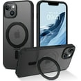 thumbnail image 1 of for iPhone 14 Magnetic Case, iPhone 13 Case with Magnetic Invisible Stand [Magsafe Support] [Military Protection] Shockproof Protective Slim Phone Case Cover for iPhone 13/14 6.1"-Black, 1 of 15