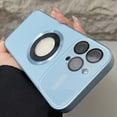 thumbnail image 1 of For iPhone 14 Magnetic Phone Case,Built-in Camera Lens Protector,Logo View Designing,Compatible with MagSafe,Shockproof Military Grade Drop Protection Ultra Slim Phone Case Cover,Blue, 1 of 8