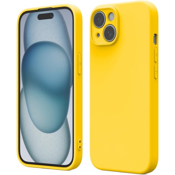 for iPhone 14 PRO MAX Phone case, Advanced Silicone Phone case, Full Body Anti-Shock Protection, wear-Resistant and Anti-Scratch, a Variety of Fashionable Colors - Yellow