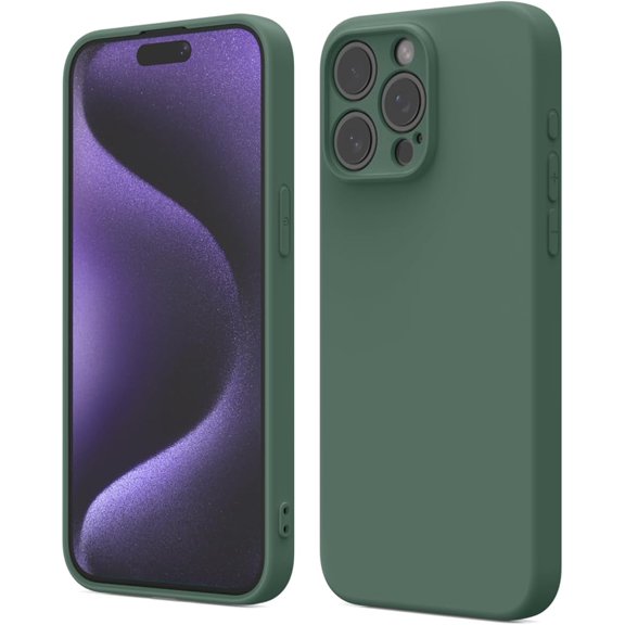 for iPhone 14 PRO PRO Phone case, Advanced Silicone Phone case, Full Body Anti-Shock Protection, wear-Resistant and Anti-Scratch, a Variety of Fashionable Colors - Pine Forest Green