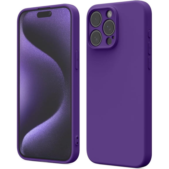 for iPhone 14 PRO Phone case, Advanced Silicone Phone case, Full Body Anti-Shock Protection, wear-Resistant and Anti-Scratch, a Variety of Fashionable Colors - Deep Purple