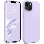 for iPhone 14 Phone Case, Liquid Silicone [Ultra Slim Shockproof Protection] Phone Case iPhone 14 with Soft Anti-Scratch Microfiber Lining, 6.1 inch, Cloud Purple