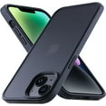 thumbnail image 1 of for iPhone 14 Phone Case, Shockproof for iPhone 13 Case,  Grade Drop Protection, Protective Hard Back Slim Translucent Case for i 13 Phone case/iPhone 14 case 6.1'', Frosted Black, 1 of 11
