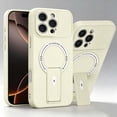 thumbnail image 1 of For iPhone 14 Phone Case,Support For Wireless Charging,With Invisible Foldable Kickstand,Skin-Feel Shockproof Ultra Slim Drop Protection,Rugged Thin Fit Phone Case Cover,Beige, 1 of 8