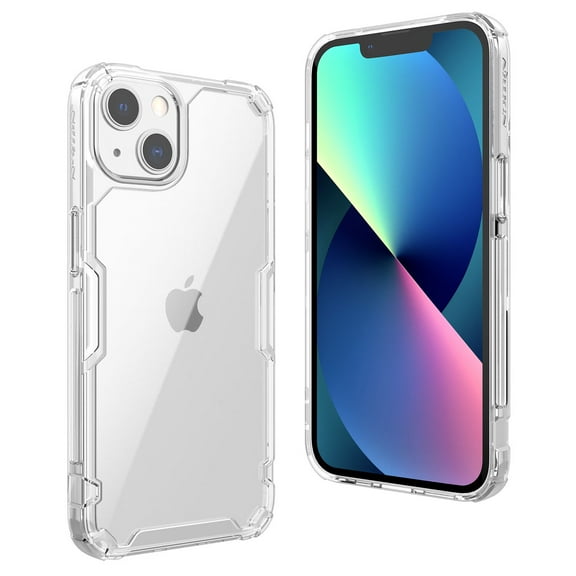 for iPhone 14 Plus 6.7" Crystal Clear [Not Yellowing Technology] Case, PC Back & TPU Bumpers Anti-Fingerprint Heavy Duty Full Body Protective Case for 14 Plus Women Men, White