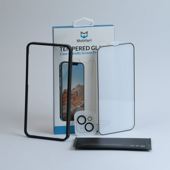 iPhone 14 Plus (6.7) Screen and Back Camera Protector Set | Tempered Glass | Durable 9H | Easy to Install | Bubble Free | US Brand