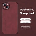 thumbnail image 1 of for iPhone 14 Plus Case, Classic Soft TPU and PU Leather Slim Cover Case, Anti-Vibration Anti-Slip Ultralight Luxury Phone Case Cover for iPhone 14 Plus 6.7 Inch for Men & Women, Winered, 1 of 6