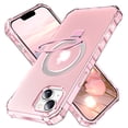 thumbnail image 1 of for iPhone 14 Plus Case, [Compatible with MagSafe][Anti-Yellowing][Military-Grade Protection] Shockproof Corner Enhanced Protection Magnetic Phone Case for iPhone 14 Plus,Pink, 1 of 6