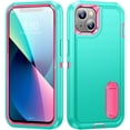 thumbnail image 1 of for iPhone 14 Plus Case Kickstand Durable 3-Layer Military Grade Protective Cover Hybrid Silicone Heavy Duty Rugged Shockproof Screen Lip Raised Protection for iPhone 14 Plus Case,
Mint+Rose, 1 of 8