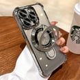 thumbnail image 1 of for iPhone 14 Plus Case with Magnetic Ring Stand,[Compatible with MagSafe] Four Corners Shockproof [Military Grade Drop Protection] Luxury Slim Kickstand Case for iPhone 14 Plus-Silver, 1 of 10